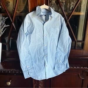 Janie and Jack Boys Light Blue Button-Down Shirt Size 6